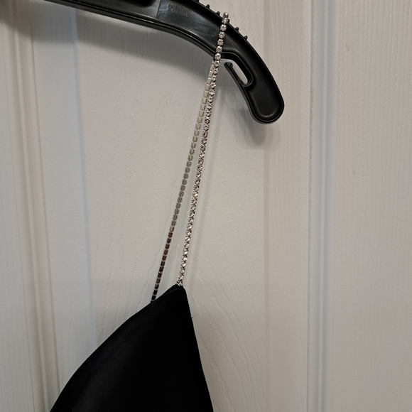 Zara  Black Satin Dress - NWOT - Picture 10 of 14